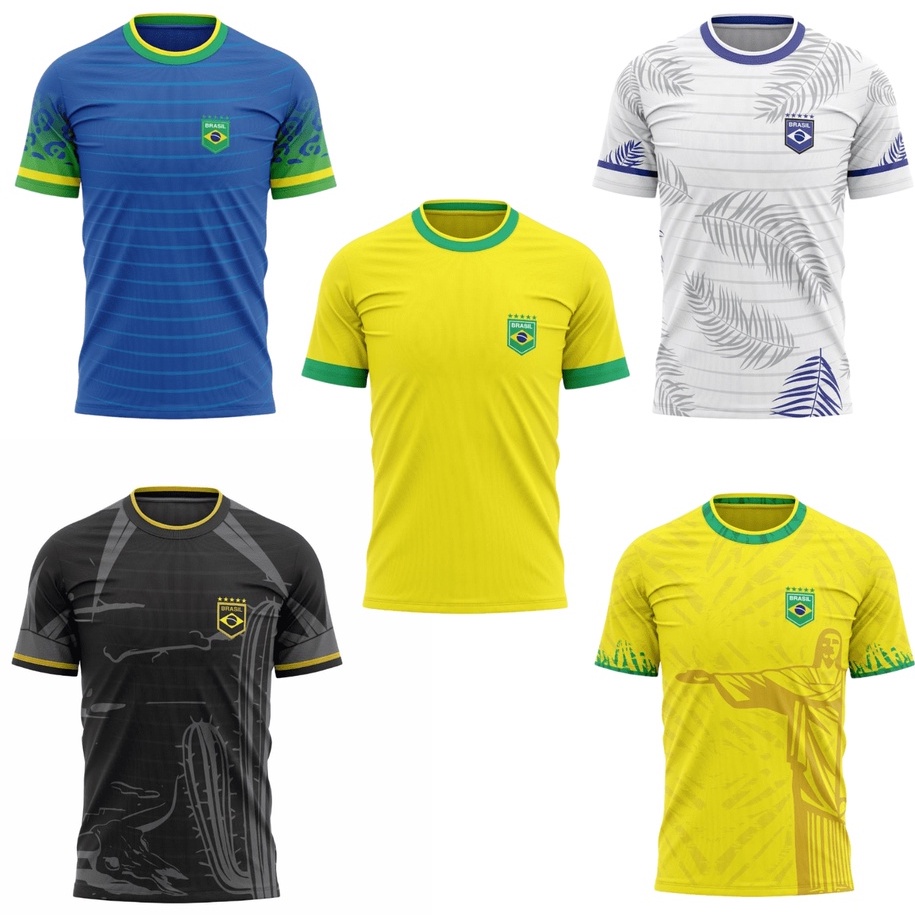 Camisa Do Brasil Uniforme Seleção Brasileira Edição Especial Preta