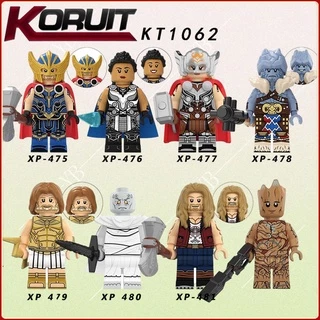 Brinquedos De Construção Infantil Minifiguras Gergroot Zeus Marvel Vingadores nano