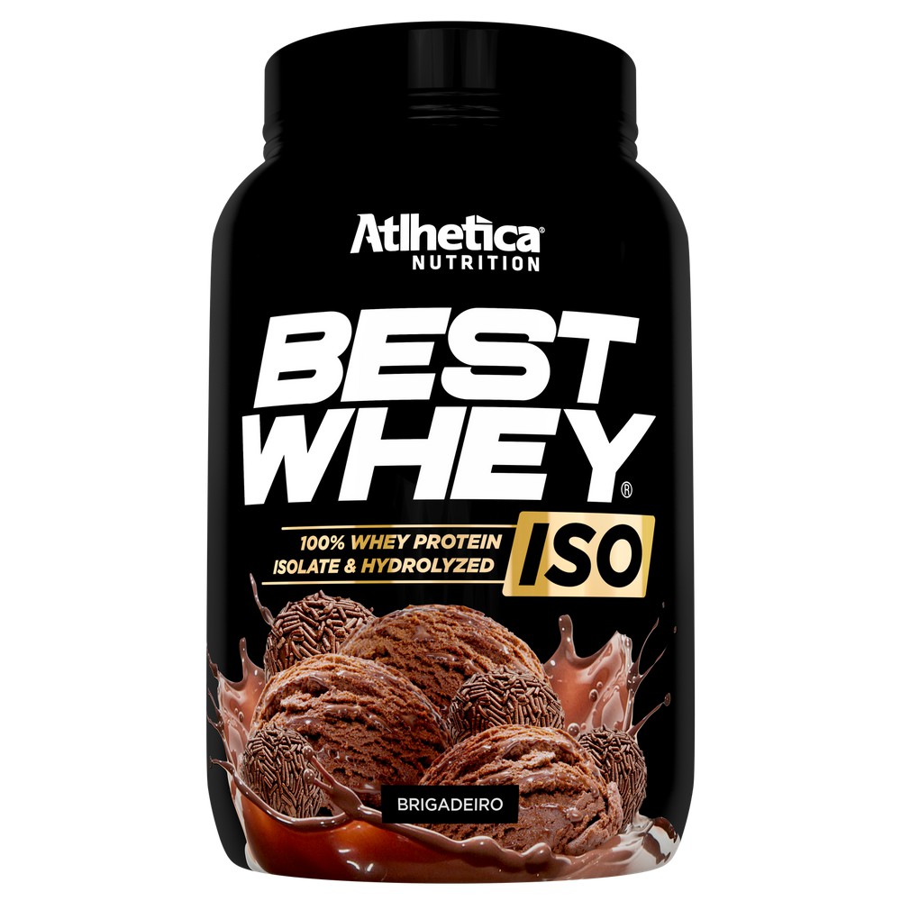 Proteína Best Whey ISO – Sabor Brigadeiro 900g – Atlhetica Nutrition