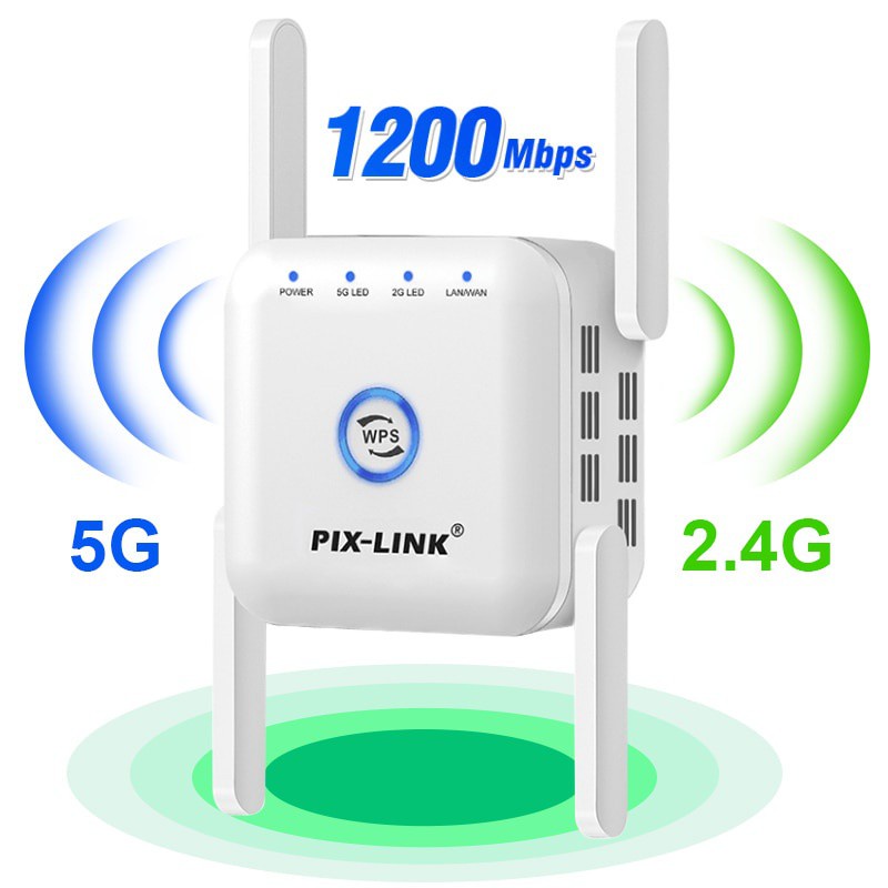 Repetidor 5ghz WiFi 5G 1200Mbps Roteador Amplificador De Sinal 300Mbps Wi Fi Extensor 2.4G Ponto De Acesso Ao Impulsor Shopee Brasil