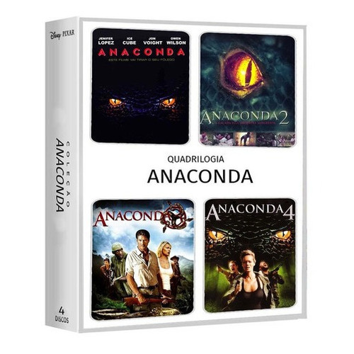 Box - Dvd Anaconda 1 2 3 4 Filme Quadrilogia - 4 Dvd | Shopee Brasil