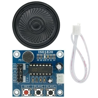 Módulo De Gravação Do Voz ISD1820 the voice board Teledifone Com Microfones + Altifalante