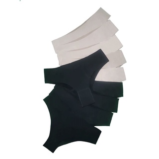 Kit 10 Calcinha Tanga Sem Costura nas cores Bege e Preto