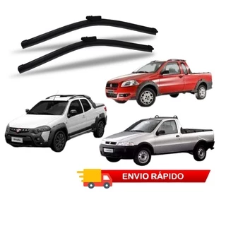 Par Palheta Limpador Parabrisa Fiat Strada 1998 a 2016