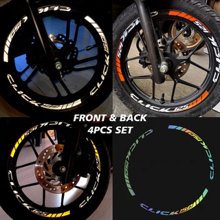 [Escolha De Valor] Honda click 125/150 mags sticker Decalques PAIR-Autocolante De Clique De Frontal E Backhonda