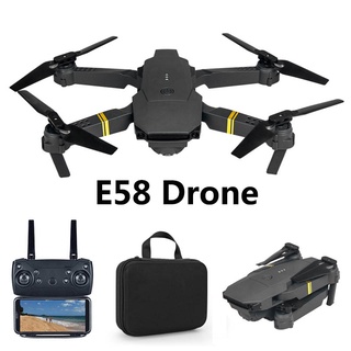 Drone E58 Dobrável Wifi 4k Altura Fixa Zangãos Com Câmera HD e GPS