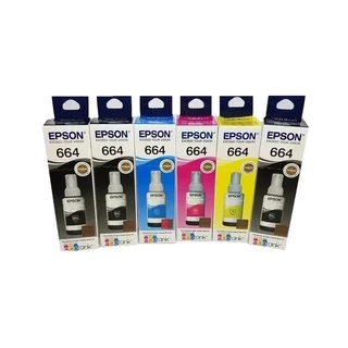 Kit 6 Refil Tintas Epson original L395 L365 L220 L455 L380 L375
