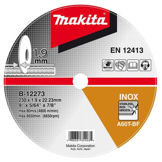 DISCO DE CORTE 9 X 5/64" X 7/8" B-12273-10 MAKITA