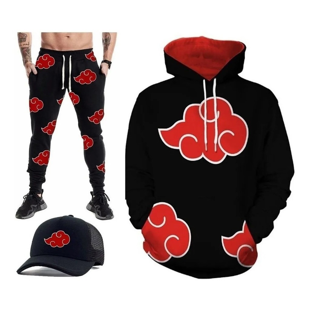 Compre Novas 2 peças Conjunto Akatsuki Cloud Símbolos Imprimir