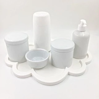 Kit Higiene Bebê Porcelana Nuvem Clean 250ml 6 Peças