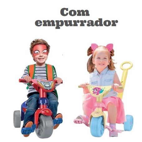 Triciclo Motoca Infantil Super Heroes Samba Toys Baby Menino