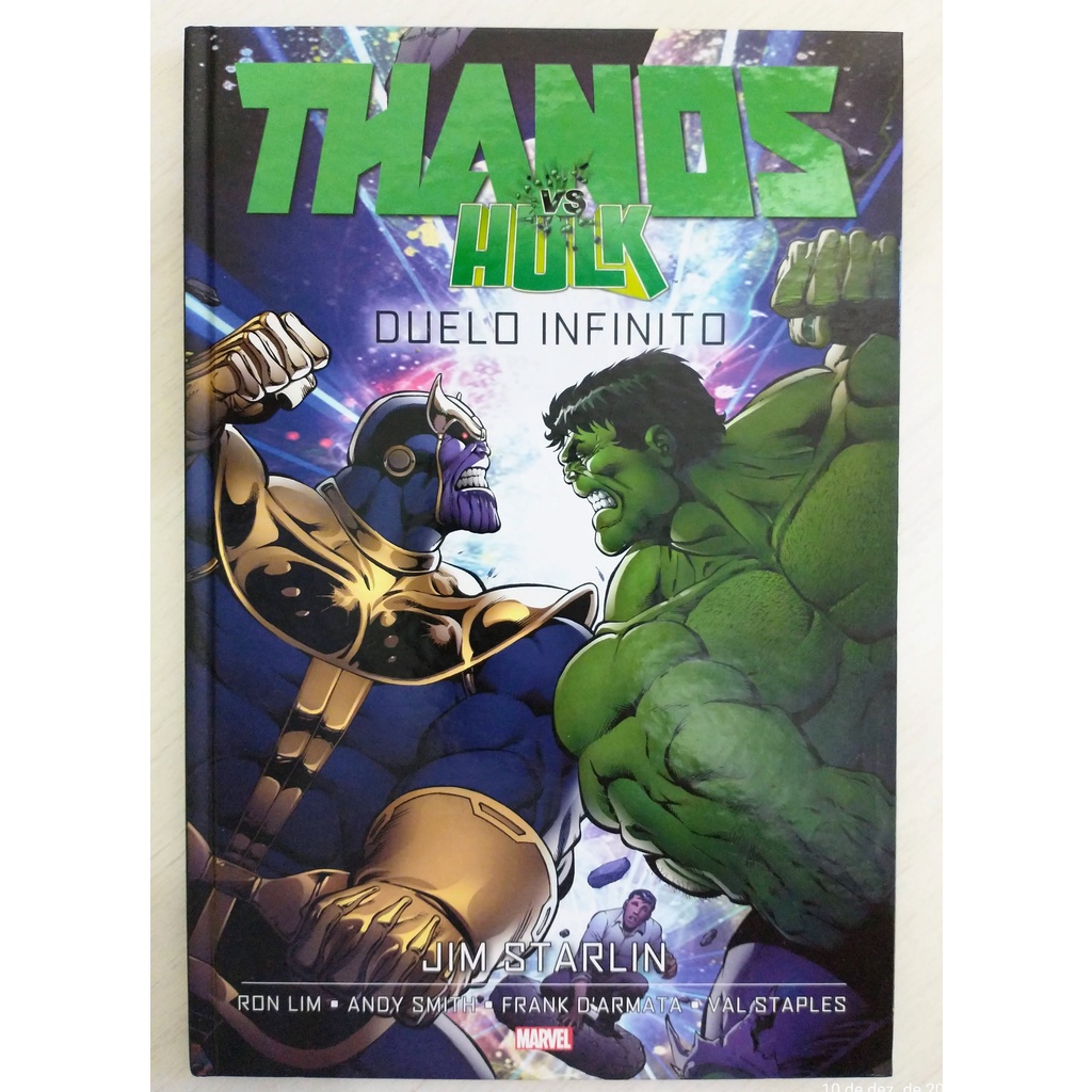 THANOS VS HULK DUELO INFINITO - Jim Starlin | Shopee Brasil