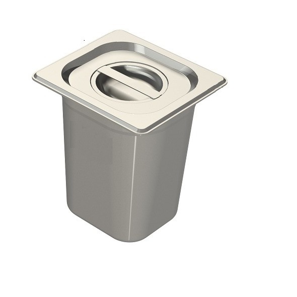 Lixeira De Embutir Inox Quadrada 3 Litros Lixo De Bancada