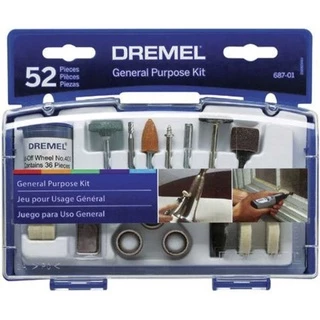 Kit para Micro Retífica Dremel Uso Geral com 52 Peças Referência 687-01 DREMEL