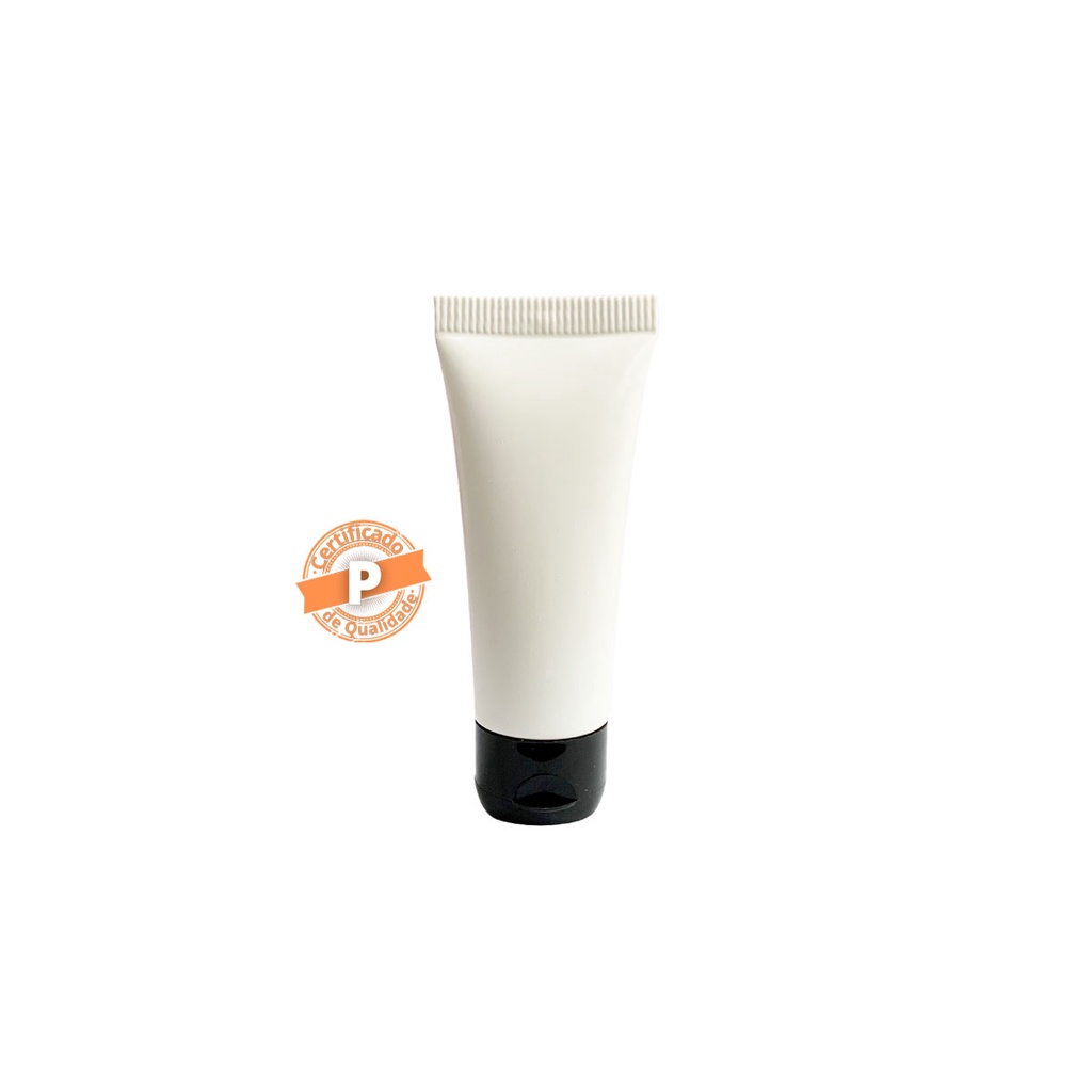 Bisnaga Plástica Branca 15ml C/ Tampa Flip Top (100 Unidades