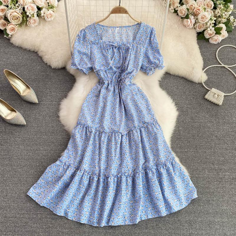 Vestidos Casuais Vestido Rosa Doce Feminino Manga Bufante Princesa Kawaii  Roupas Designer Big Bow Temperamento Suave Francês Elegante Vestidos De  Cintura Alta De $88,18