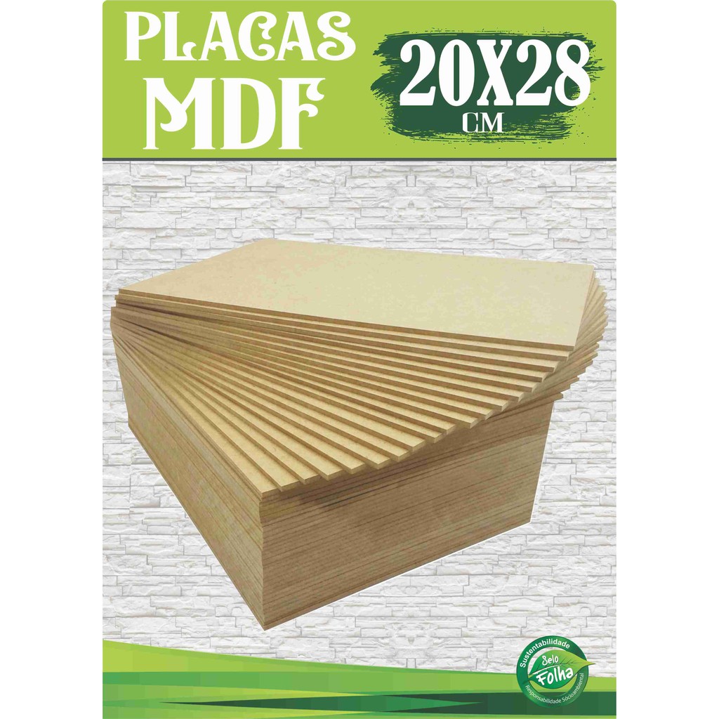 Chapa de Mdf 3mm artesanato Tamanho 20x28cm