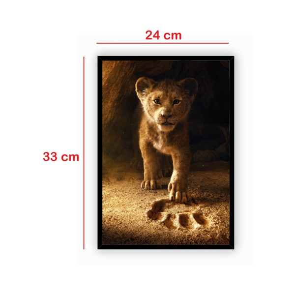 Quadro decorativo A4 - O Rei Leão Simba | Shopee Brasil