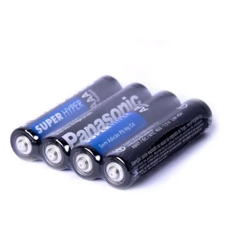 4 pilhas palito AAA Panasonic comum Super