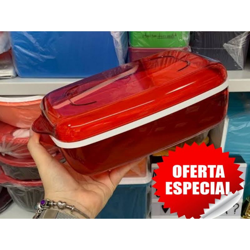 Tupperware Microplus Retangular 1,7 Lt Policarbonato | Shopee Brasil