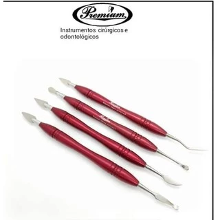 kit Espatulas Resina Almore 4 peças