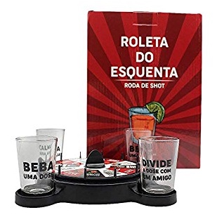 Roleta Drink Shot Bebidas Etílico Brincadeira Roda Amigos