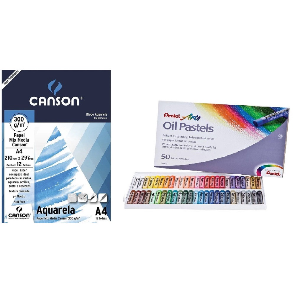Pentel Oil Pastels - Juego de ceras pastel al aceite, 36 unidades
