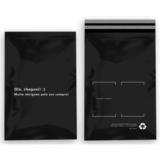 KIT envelopes customizados Preto 50 UN - 30X41