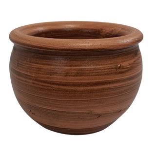 Vasinho de Cerâmica p/ Suculentas 7x10 Decorativo Cor Tabaco