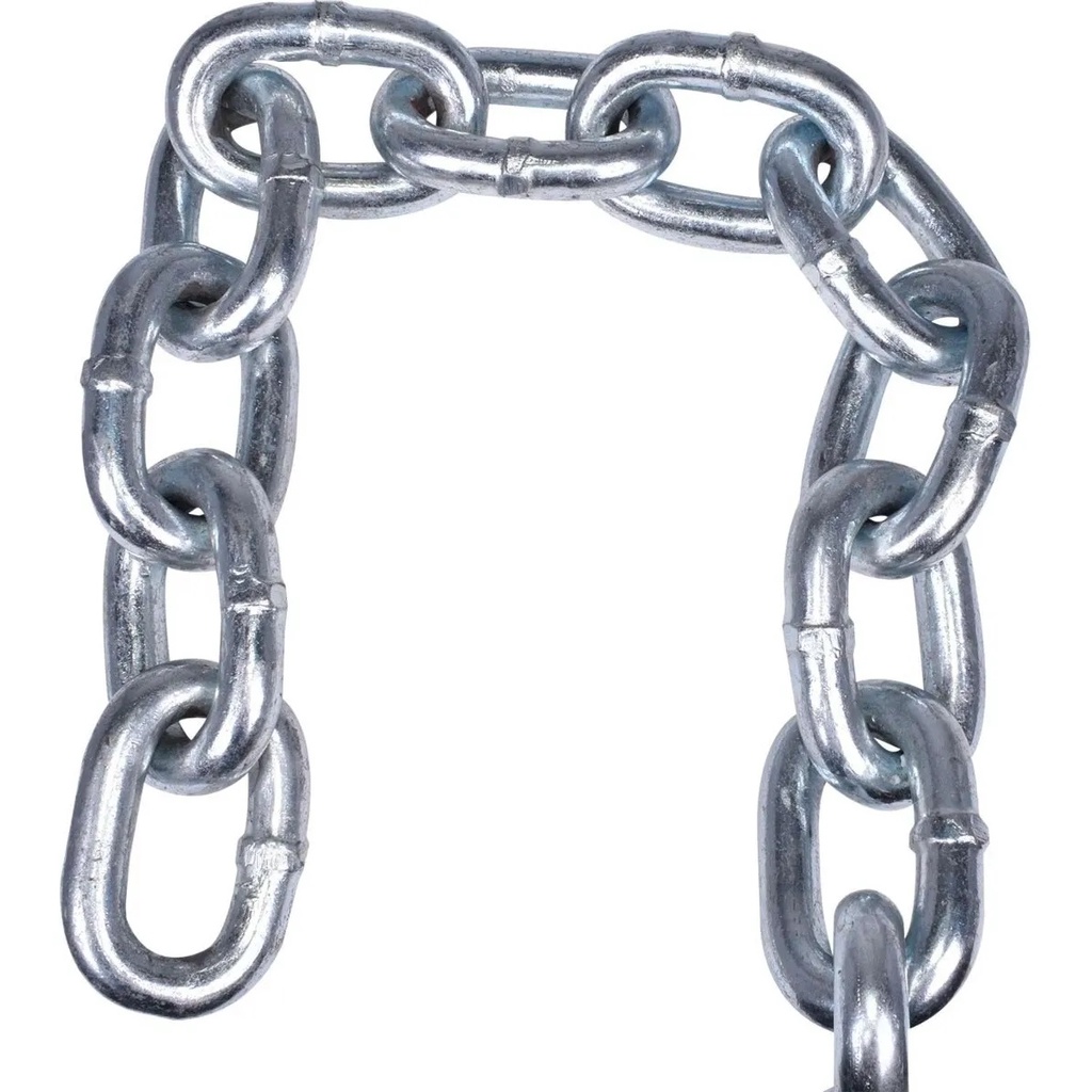 1 Metro Corrente Aço Galvanizado 8mm Grossa Estacionamento Portão