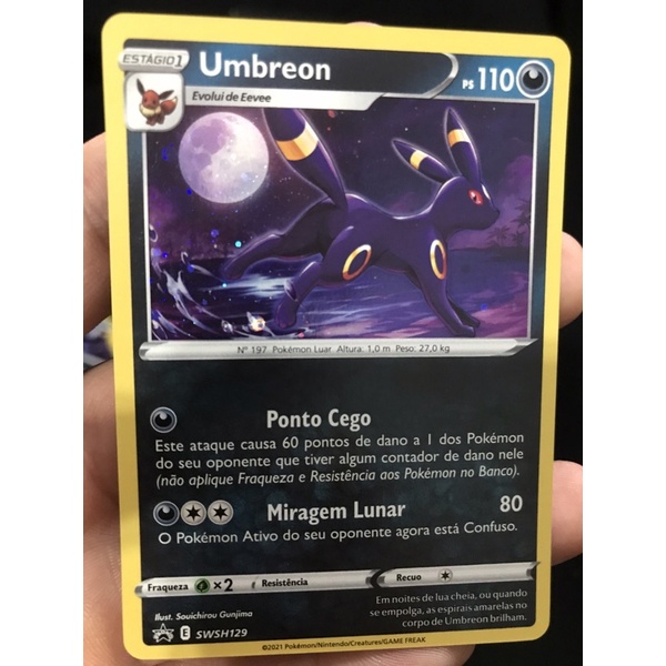 Cartinha Pokemon Dourada Umbreon&darkrai | Item Info & Eletro Pokemon Usado  80277283 | enjoei