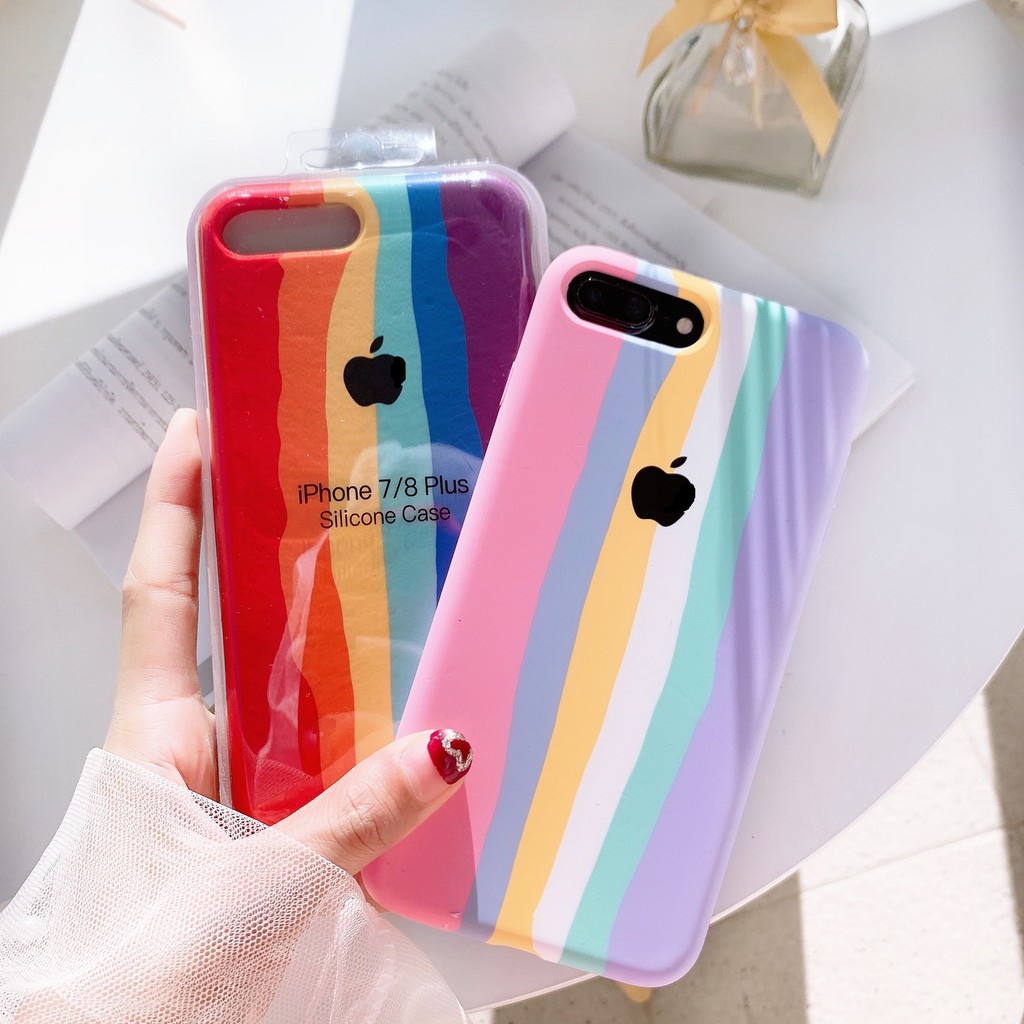 Capa Capinha Case de Silicone com Interior Aveludado Premium IPhone 7/8 ...
