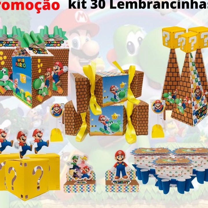 kit festa personalizada super mario festa super mario