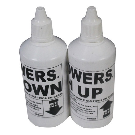 Kit Regulador Ph Up E Ph Down 100 Ml Grow Cultivo Hidroponia