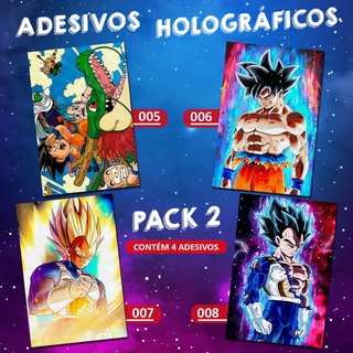 Adesivo Holográfico Dragon Ball - 21 ao 40 - Escorrega o Preço