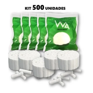500 Unidades Rolete Algodao Wa - 5 Pct 100 Un Cada