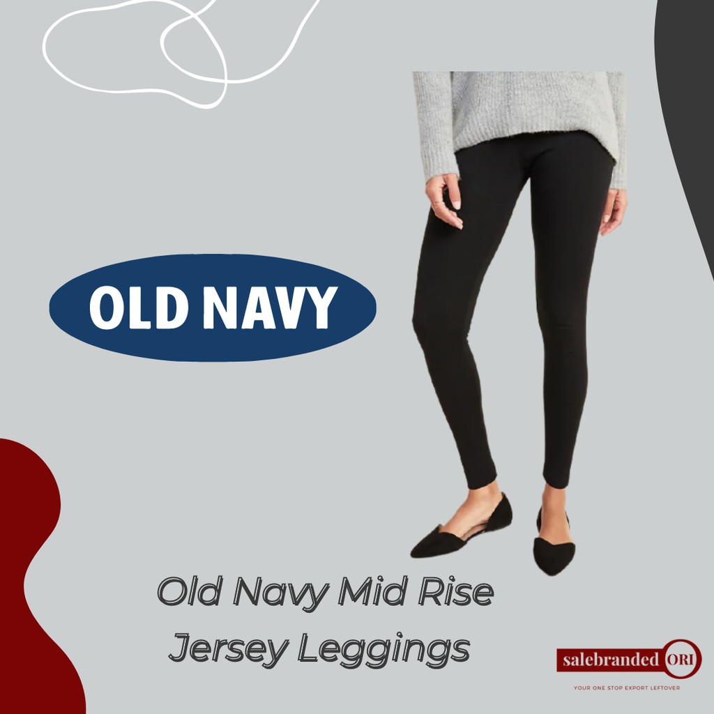 Antiga Calça Legging Jersey Navy Mid Rise