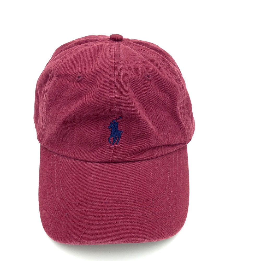 burgundy polo hat