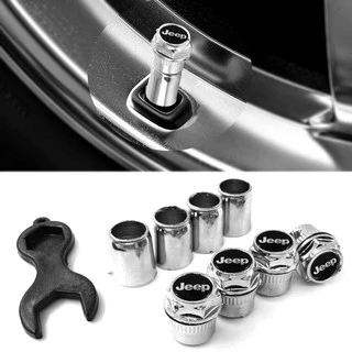 Kit Tampa Bico Válvula Antifurto Pneu Jeep Renegade Grand Cherokee Compass Wrangler PROMOÇÃO IMPERDÍVEL