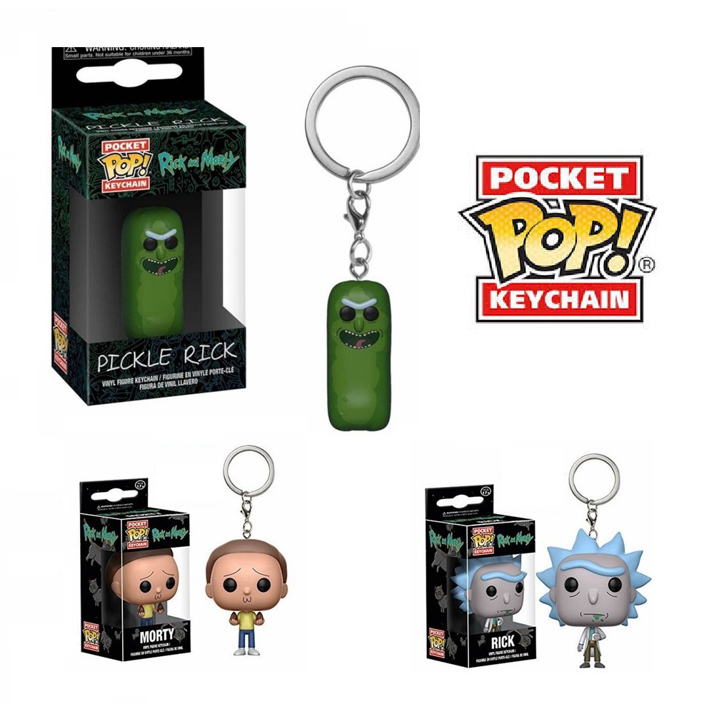 Funko Pocket Pop Keychain Rick And Morty: Teddy Rick Vinyl Figure #44747 Portachiavi Originale