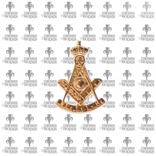BOTOM PIN MAÇOM MESTRE INSTALADO MAÇONARIA DOURADO