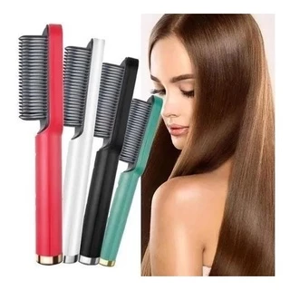 Escova Alisadora De Cabelo Anion 3 Em 1 Basic Sleek Bivolt Secador, Chapinha e Modelador de Cachos Bivolt