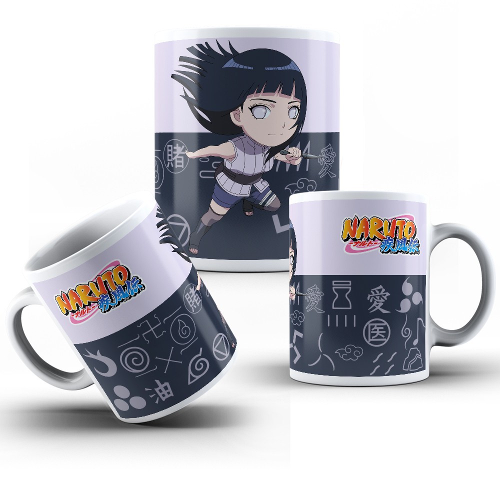 Caneca personalizada Naruto Chibi - Naruto, Hinata, Boruto e Himawari  Família