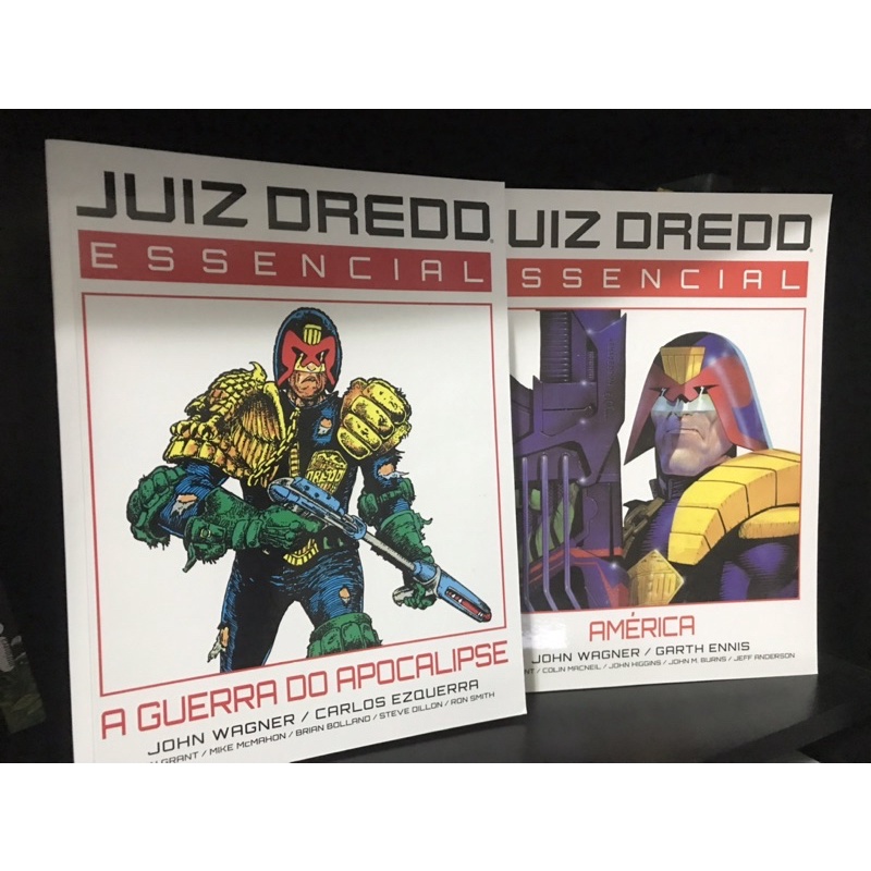Juiz Dredd Essencial Vol. 1: A Guerra do Apocalipse e Juiz Dredd Essencial Vol. 2: América