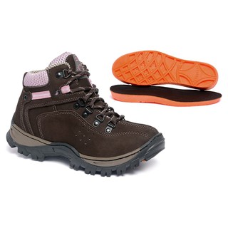 Bota Coturno Feminino Tênis Botinha Couro Casual Impermeável