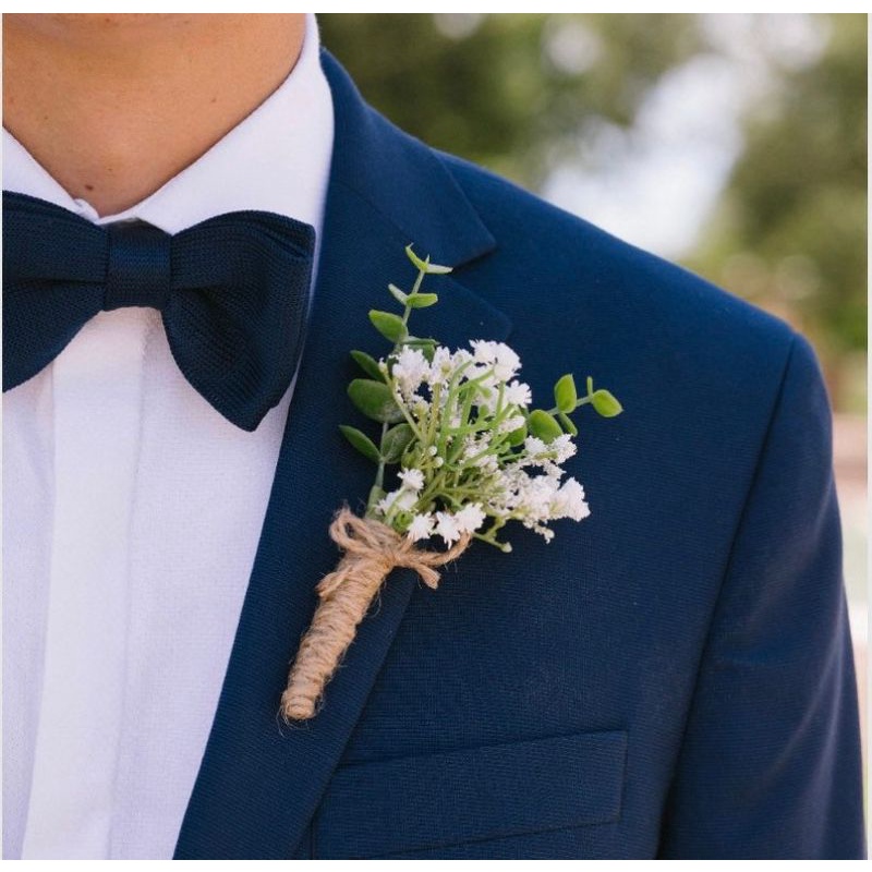 Flor de lapela rústica para noivos padrinhos de casamento eventos ...