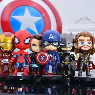 7pçs/LOTS Vingadores Super-Herói Infinito Guerra Homem-Aranha De Ferro Capitão América Hulk Figuras De Ação Brinquedos