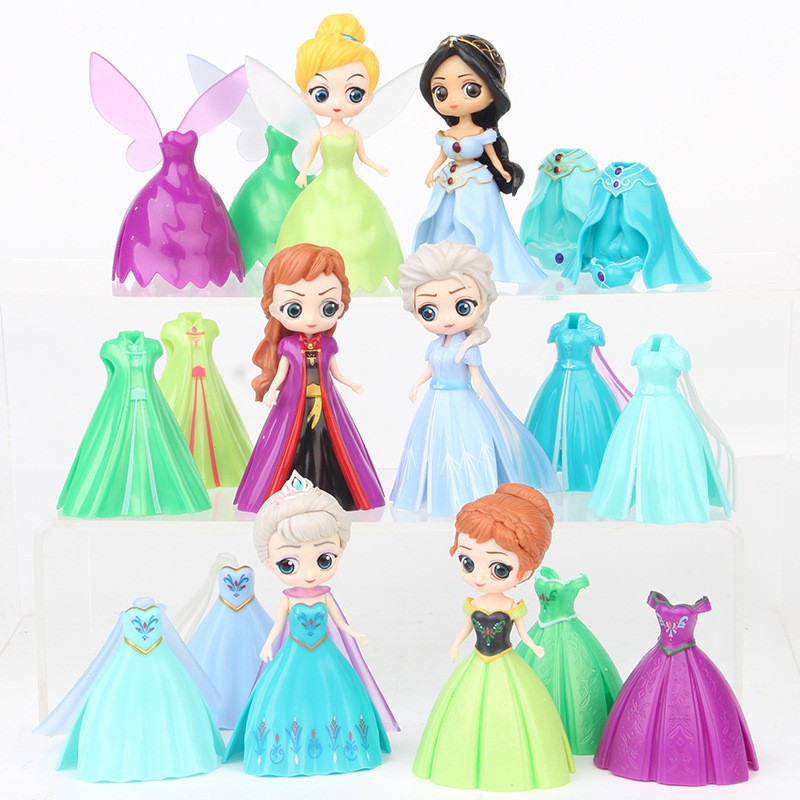 Disney princess dress change hot sale doll