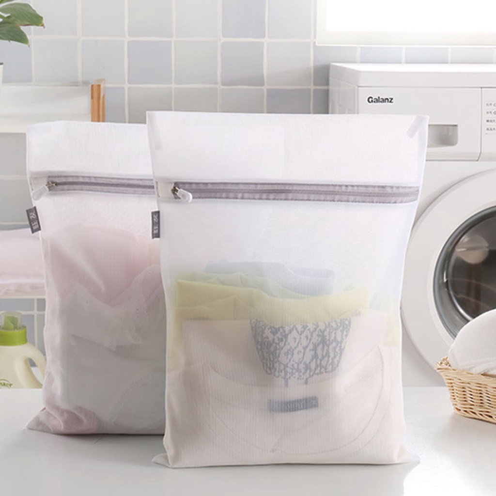 Saco para Lavar Roupa Delicada Médio 40x50 Kit Com 2 Unidade | Shopee ...