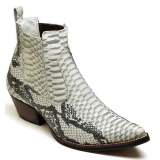 Bota Country Masculina Bico Fino Textura Fácil de Calçar Top Franca Shoes 1061
